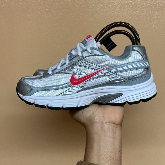 Nike Initiator Women’s Running Sneakers “White Metallic Silver Pink” - Picture 3 of 17